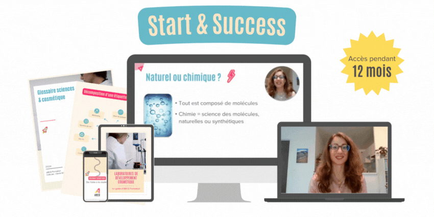 start&success, abcg formation, formation cosmetique, création cosmétiques, produits cosmétiques