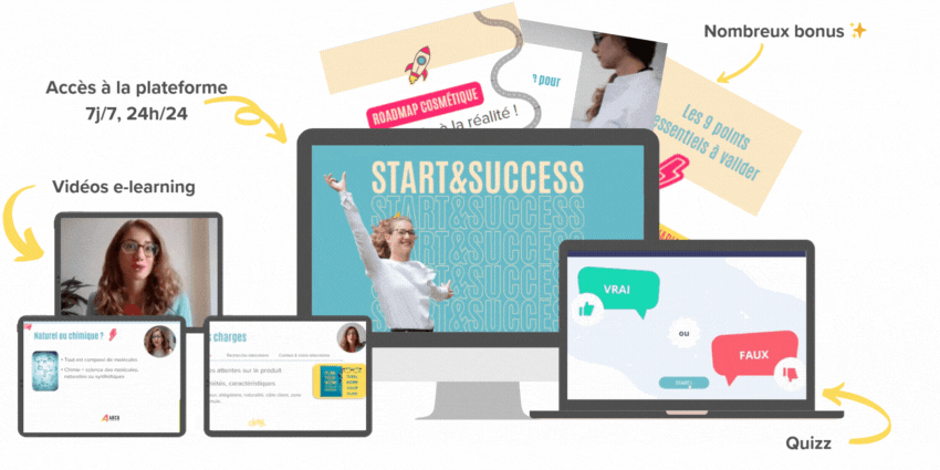 comment créer ses cosmétiques, comment vendre ses cosmétiques maison, se former aux cosmetiques, start&success, start and success, cosmetodecode, abcg formation, cecile gouzon